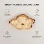 LED таванна лампа цвете 72 W с дистанционно, приложение и димиране 40 см с цветова температура, снимка 3