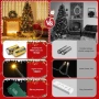 ELKTRY 1000 LED 50 м. външни коледни светлини на батерии 8 режима – топло бяло, снимка 4