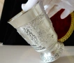 Калаена чаша с Ловец,Заек,комична сцена. , снимка 5