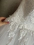 Булчинска рокля с обръч, снимка 2