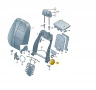 1J0881671H Дръжка за регулиране на седалка, Audi, Volkswagen, Сив, снимка 4