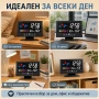 LED дигитален часовник с будилник, температура, световно време и гласова подсветка, снимка 4