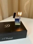 Запалка S.T. Dupont Ligne 2 Montecristo Dark Blue – отлично състояние, двоен пламък, снимка 1