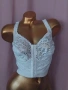  Резервирани Miss Mary 90 D Бял дантелен сутиен/ корсет/, снимка 2