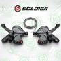 Палцови команди за велосипед SOLDIER 3x7 / 3x8 / 3x9 скорости, снимка 1