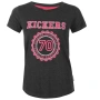Страхотна тениска с къс ръкав в бяло и розово с щампа"Kickers",внос от Англия-, снимка 4