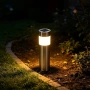 Соларни Инокс външни лампи за трева със LED светлини, снимка 6