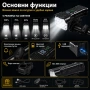 Мощен LED фар за велосипед тротинетка 2 в 1 със силен звънец и дигитален дисплей, снимка 2