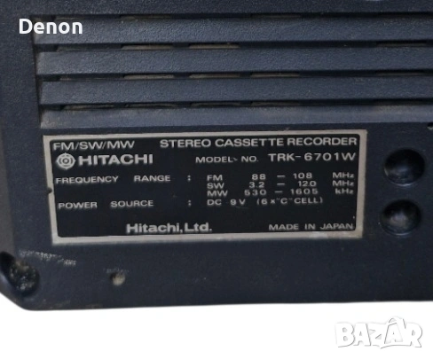 Hitachi Trk 6701w , снимка 8 - Радиокасетофони, транзистори - 54712963