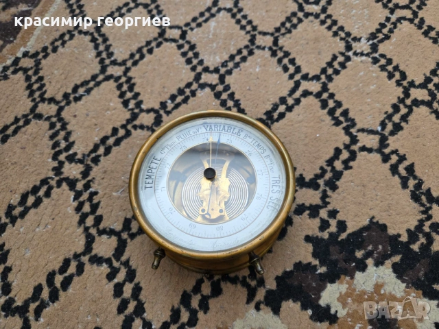 Ретро барометър Анероид, снимка 6 - Други стоки за дома - 54321035
