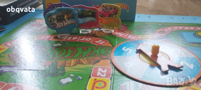 ЛОТ две детски настолни игри: hot wheels + голямата надпревара, снимка 4 - Образователни игри - 54337004