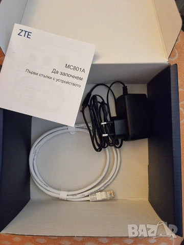 MC801A ZTE ОТКЛЮЧЕН 5G рутер за всички мрежи/оператори за нано-сим карта, снимка 2 - Рутери - 55076670