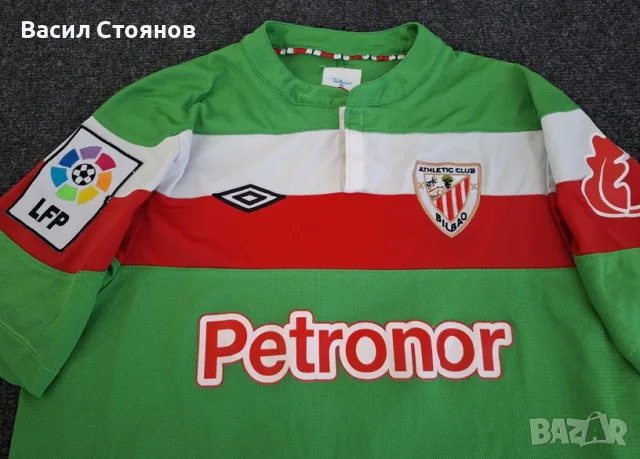Атлетик Билбао /  Athletic Club de Bilbao 2011/12 Umbro away #9 Llorente - размер M, снимка 3 - Фен артикули - 46757778