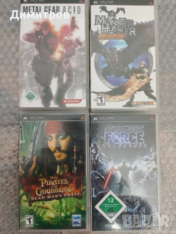 SONY PSP игри-Star wars,Monster hunter,Metal gear