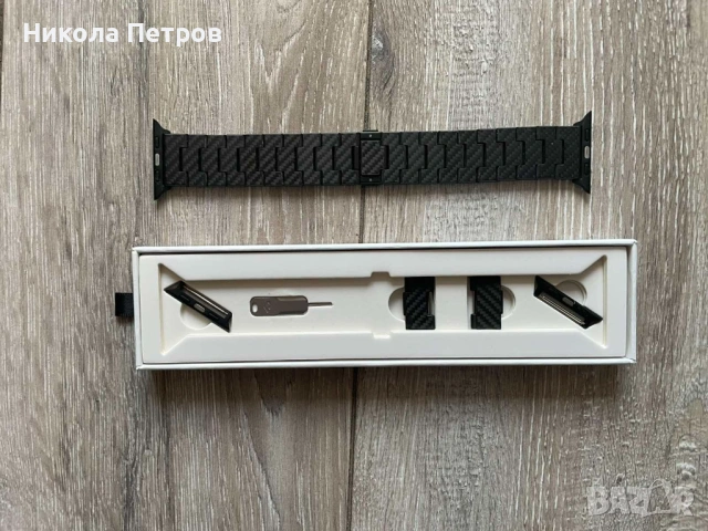 Каишка за часовник от карбонови влакна PITAKA, снимка 5 - Смарт гривни - 54022101