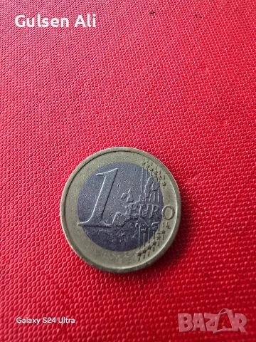 Монета от 1 евро - 2000 г.- Хуан Карлос.- Испания., снимка 3 - Нумизматика и бонистика - 54961161
