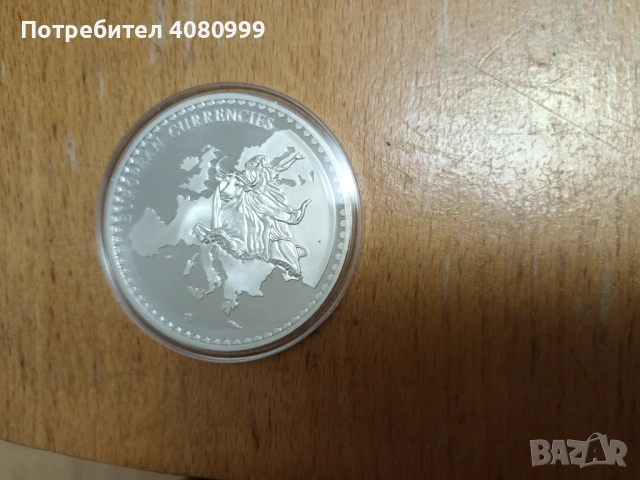 12 броя плакети мед с посребряване, "Валутата на Европа", снимка 4 - Нумизматика и бонистика - 54701034