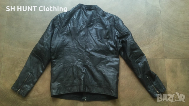 Jack & Jones Leather Jacket Размер L мъжко яке естествена кожа 19-27, снимка 2 - Якета - 54810505
