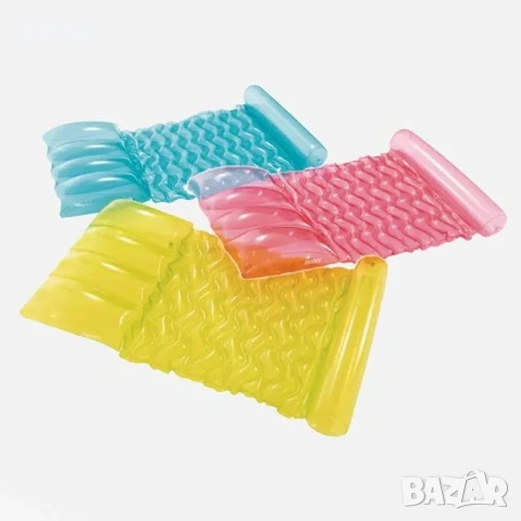 Надуваем плажен дюшек с възглавница 173x89см PVC_1260894, снимка 2 - Басейни и аксесоари - 54443865