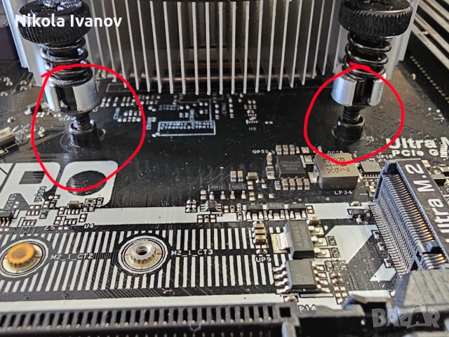 Комплект крепежи + планка за AMD сокет AM4 (за процесори Ryzen) |Bracket | Backplate | motherboard, снимка 8 - Други - 54389143