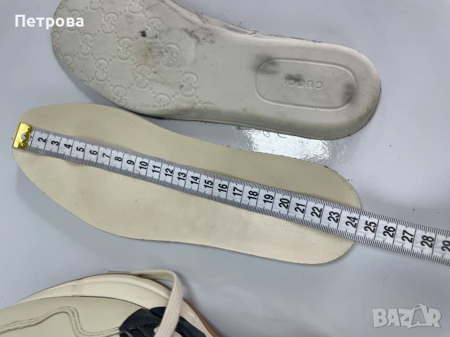 Gucci Rhyton Кожени маратонки 37.5 ОРИГИНАЛ, снимка 15 - Маратонки - 54961024