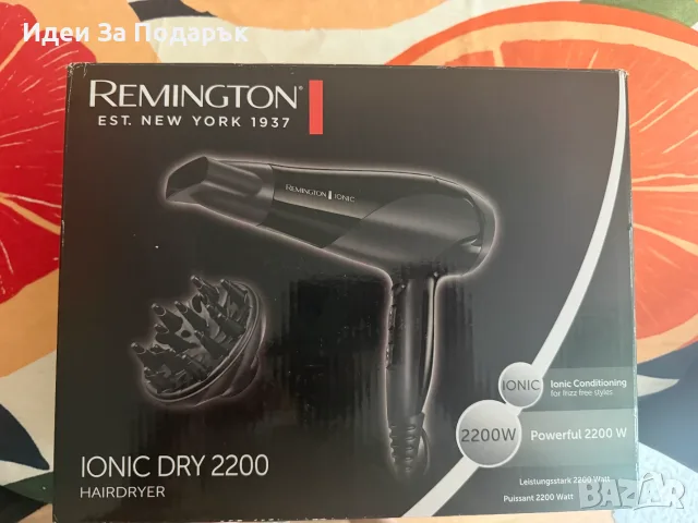 ЧИСТО НОВ Йонен сешоар Remington Ionic Dry 2200W 