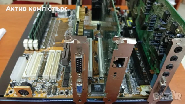 Ретро дънна платка PC Chips M577 Super Socket 7/Matrox 4MB/SB sound/Ethernet, снимка 2 - Дънни платки - 55446339