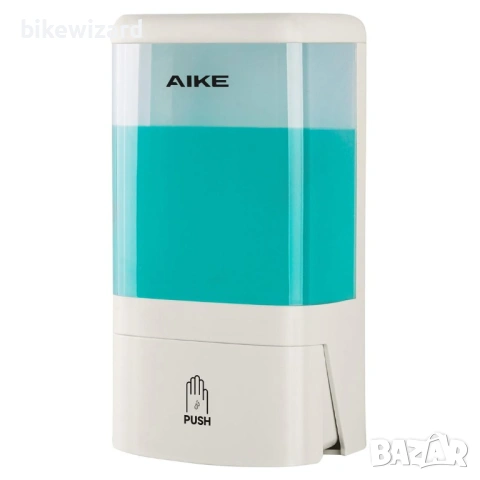 Диспенсър за течен сапун, стенен, ръчен, с помпа, заключване и прозорец – 1200 мл НОВ