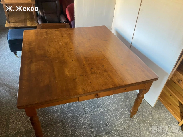 Масивна дървена маса, снимка 3 - Маси - 53993691