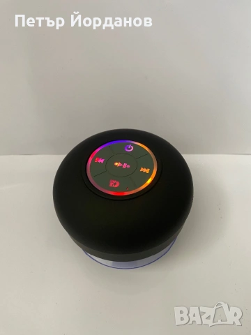 Водоустойчива Bluetooth колонка за баня с вендуза и RGB светлини