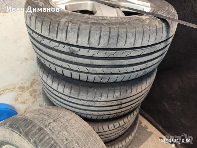 Продавам 5 бр джанти за Фолксваген 5*112*16 с гуми, снимка 8 - Гуми и джанти - 54876881