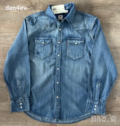 Дънкова риза Levis, снимка 5 - Ризи - 55600873