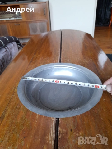 Стара медна,бакърена паница,чиния #2, снимка 5 - Други ценни предмети - 54283019