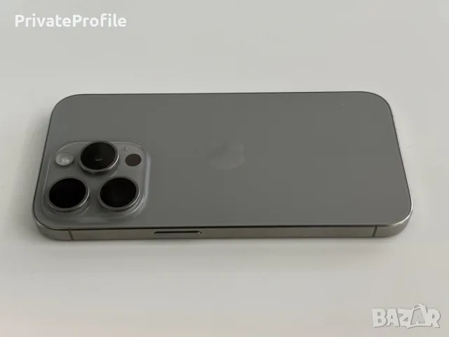 Перфектен! IPhone 15 Pro 128 Natural titanium , снимка 3 - Apple iPhone - 55511813