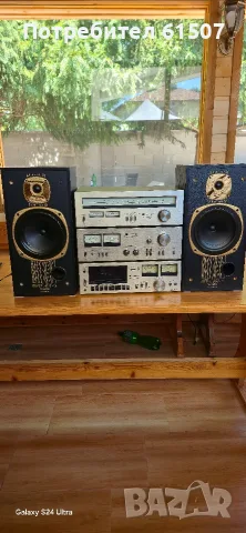 Винтидж Hi-Fi система Technics (SU-7300, ST-7300, RS-615) + тонколони Tannoy Mercury s 