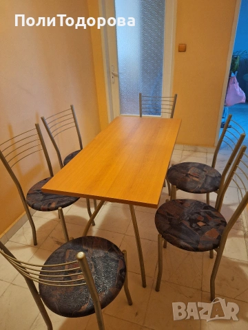 Маса с 6бр. столове, снимка 3 - Маси - 54190973