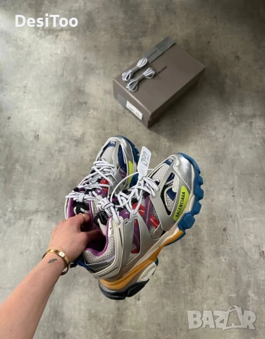 Balenciaga Track Sneaker "Silver/Multicolor" , снимка 2 - Маратонки - 54348713
