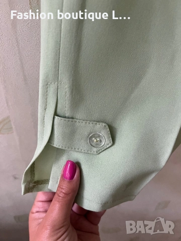 Нов дамски летен панталон в зелен цвят с дължина 3/4 💚 Налични размери XS , S , M 💚, снимка 7 - Панталони - 54728646