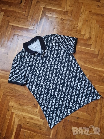 Страхотна мъжка тениска CALVIN KLEIN размер L / XL ,слим фит , снимка 5 - Тениски - 54861334