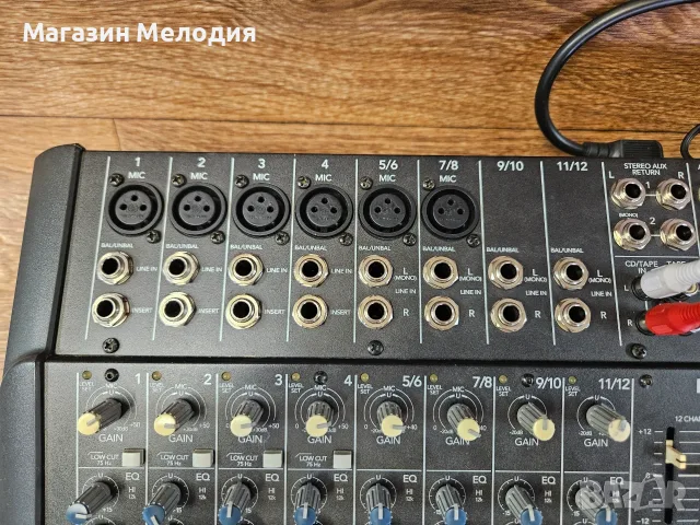 Миксер Mackie DFX-12 Смесителен пулт 12-канален миксер Mackie DFX-12 – Вграден еквалай, снимка 4 - Ресийвъри, усилватели, смесителни пултове - 55346118