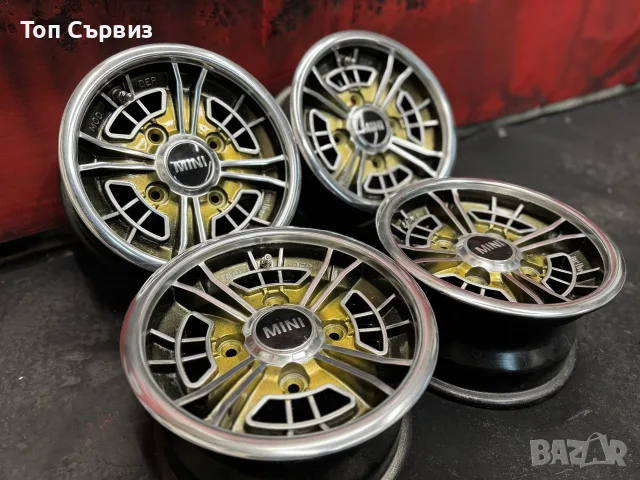 Ретро магнезиеви джанти за MINI, 10 цола, 4х100, снимка 3 - Гуми и джанти - 55330845