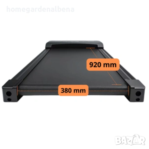Компактна пътека за бягане 480W дистанционно 1-6 км/ч тиха за дом и офис, снимка 9 - Фитнес уреди - 54160039