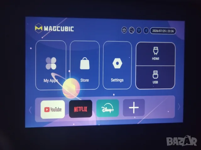 Портативен 1080p Smart Проектор MagCubic HY310, снимка 7 - Плейъри, домашно кино, прожектори - 55422029
