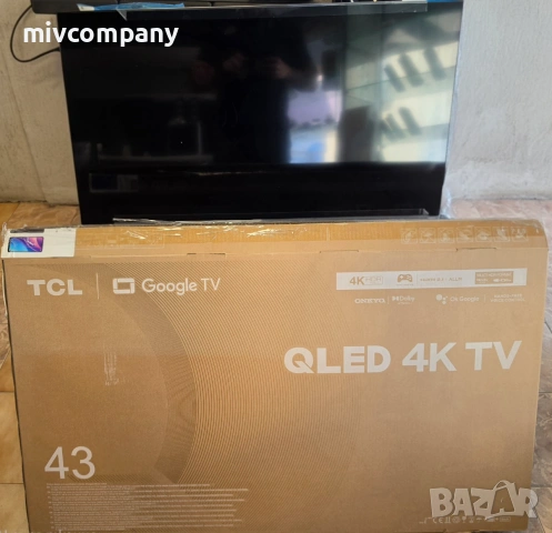 Смарт телевизор TCL QLED 43C635, 43" (108 см), Smart Google TV, 4K Ultra HD НОВ!!!