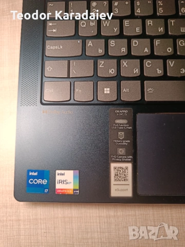 Lenovo IdeaPad 5 14IAL7, i7-1260P / 16GB / 2TB NVMe, в гаранция, снимка 4 - Лаптопи за работа - 54241452