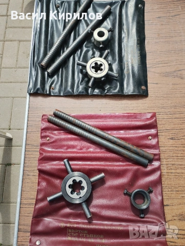 Плашка с държач 1/2 и 3/4