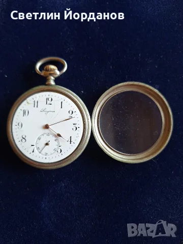 Колекционерски стар швейцарски джобен часовник - Longines, снимка 3 - Джобни - 55321671