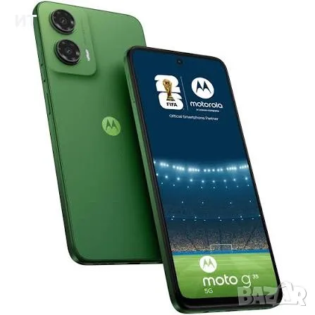 ЧИСТО НОВ Motorola Moto G35 5G 256GB – Зелен (Leaf Green) – с 3г. Гаранция!
