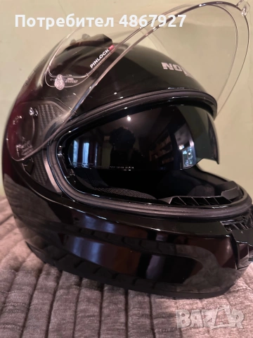 Каска NOLAN N60-6 Classico 301 Black - Гланц, размер L, снимка 3 - Аксесоари и консумативи - 55058802