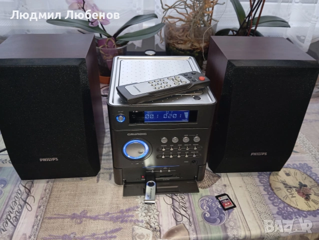 Малка уредба Grundig Радио,cd,mo3,Aux,usb,micro SD , снимка 4 - Аудиосистеми - 54609808